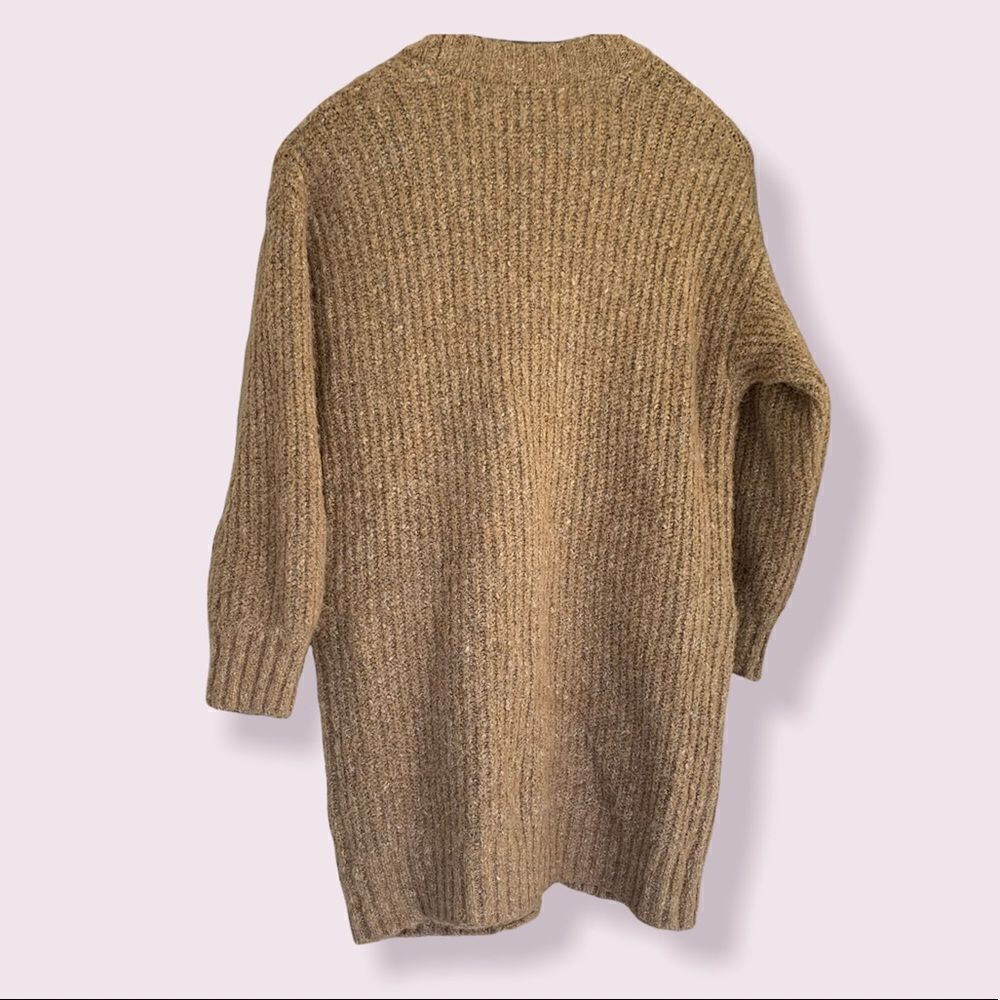 Ruby Moon Long Line Grandpa Style Open Cardigan - image 2